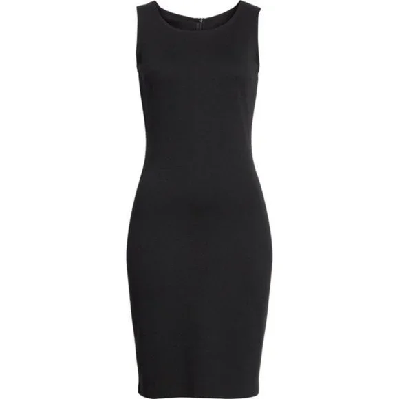 ST. JOHN COLLECTION black Sleeveless Knit Dress size 6 - Picture 3 of 13